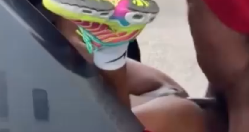 Uber Driver Getting the Pussy in the Trunk