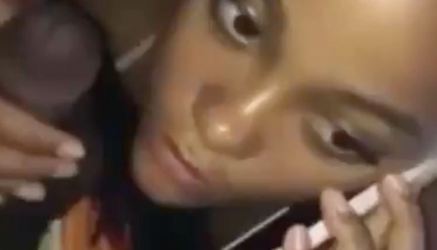 “I Love You More” to Her Boyfriend While Sucking Dick