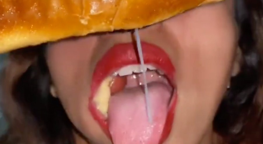 She Got that Nut on Her Hot Dog